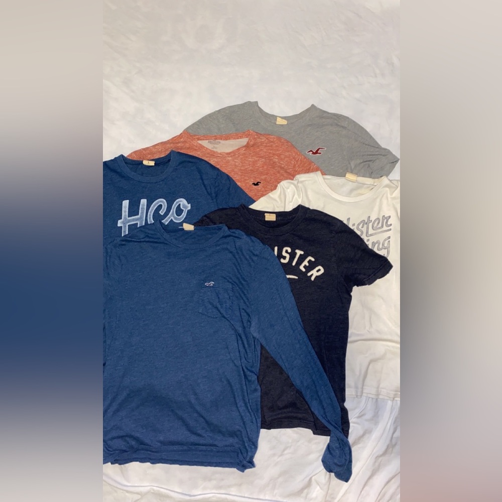 6 pack bundle of Hollister t-shirts